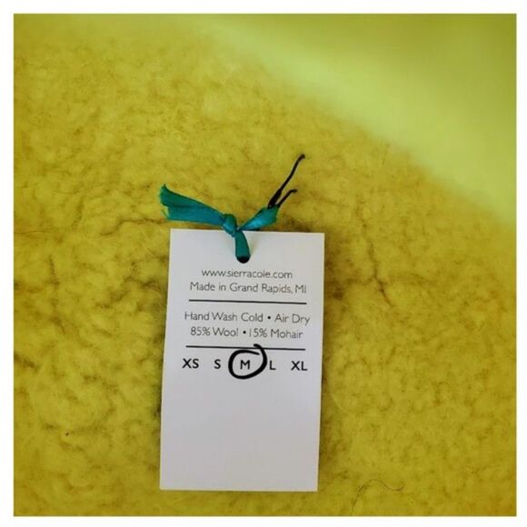 NWT Sierra A Cole Artisan Felted Wool Mohair Cloche/Bucket Hat Sz 22" Hand-Knit - Picture 5 of 5